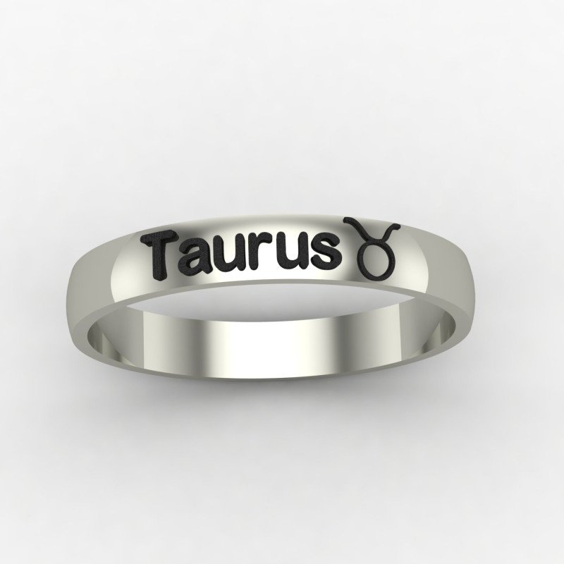 Taurus Zodiac Sign Ring