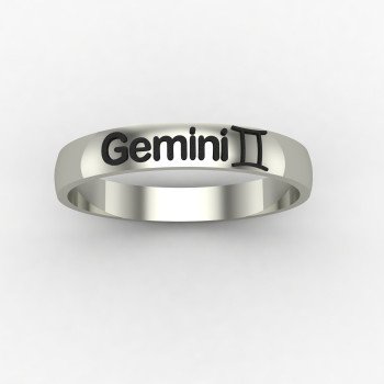 Gemini Zodiac Sign Ring