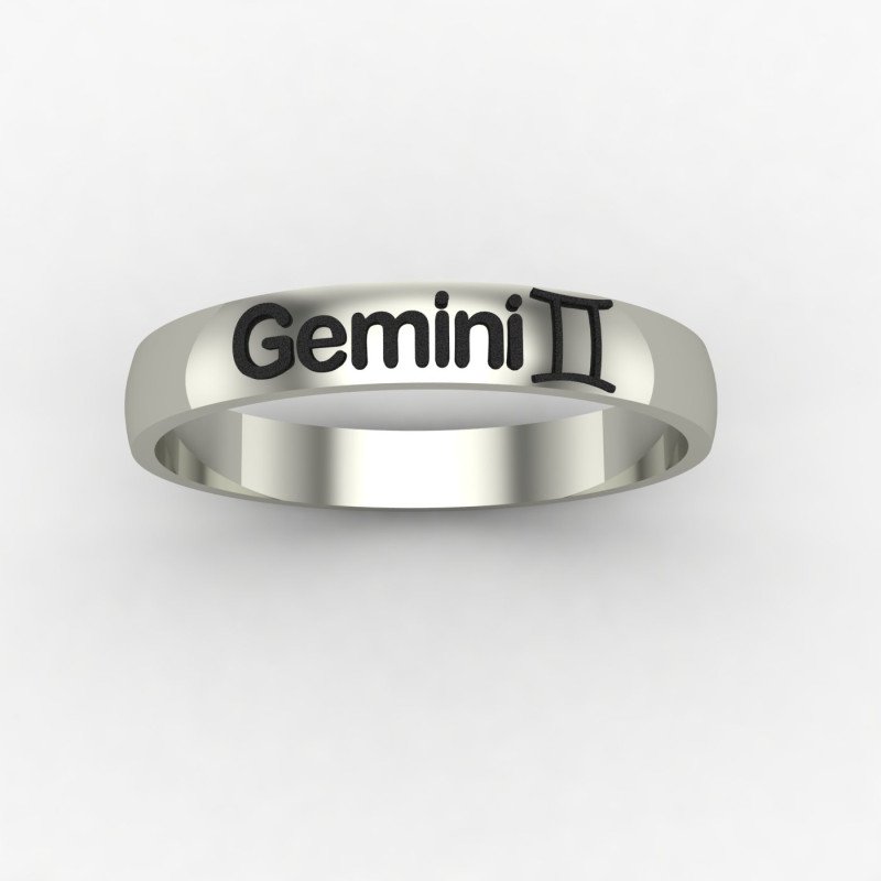 Gemini Zodiac Sign Ring Gemini Zodiac Sign Ring