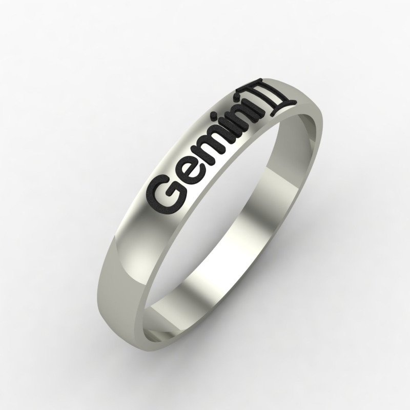 Gemini Zodiac Sign Ring Gemini Zodiac Sign Ring