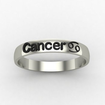 Cancer Zodiac Sign Ring