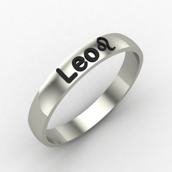 Leo Zodiac Sign Ring Leo Zodiac Sign Ring