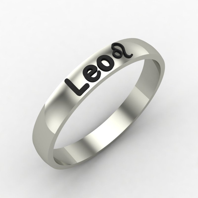 Leo Zodiac Sign Ring Leo Zodiac Sign Ring