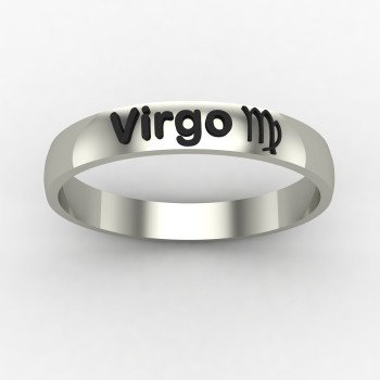 Virgo Zodiac Sign Ring