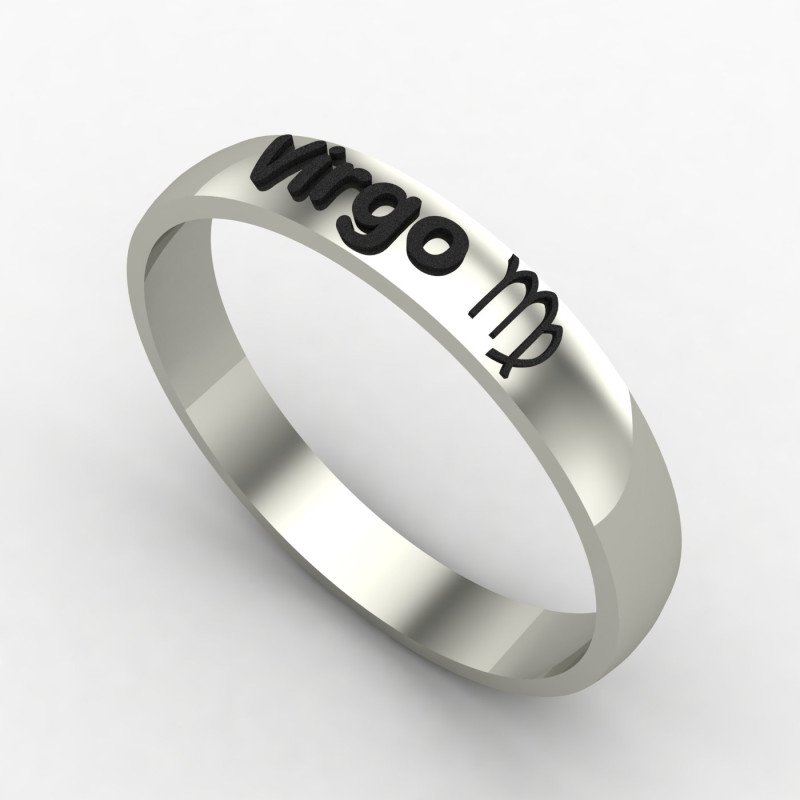 Virgo Zodiac Sign Ring Virgo Zodiac Sign Ring