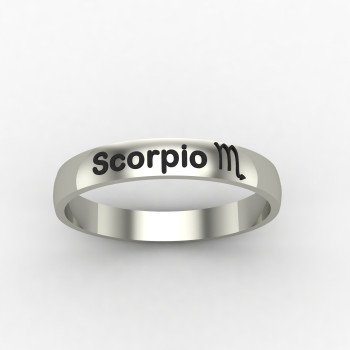 Scorpio Zodiac Sign Ring