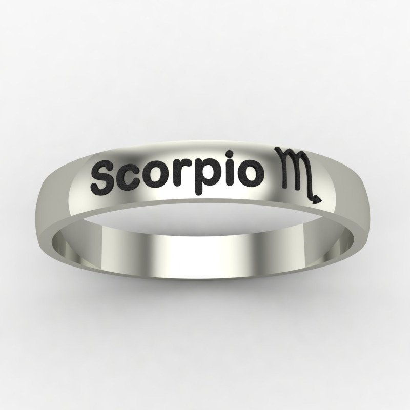 Scorpio Zodiac Sign Ring Scorpio Zodiac Sign Ring