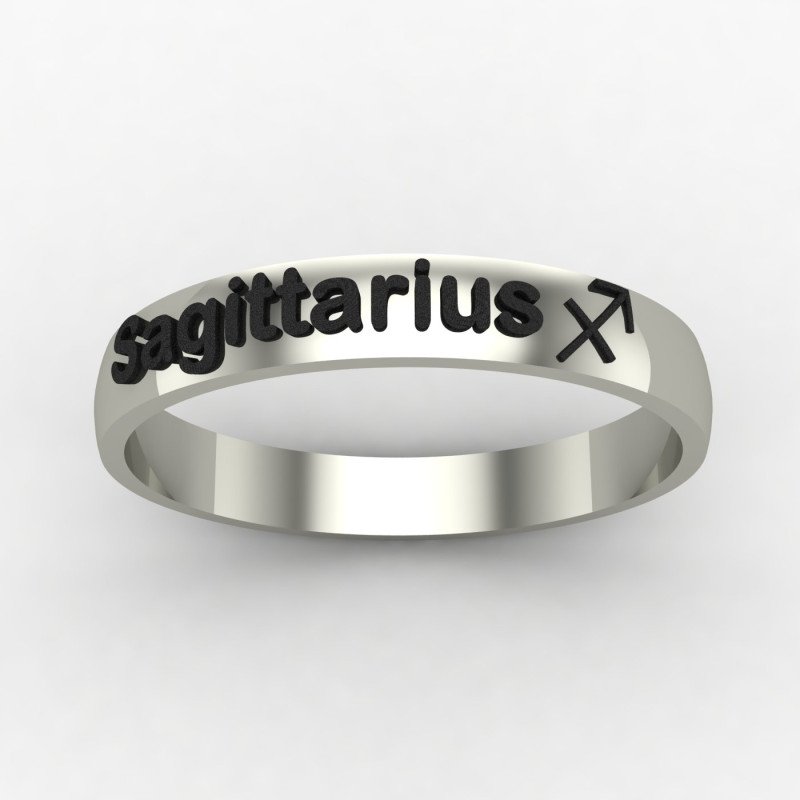 Sagittarius Zodiac Sign Ring