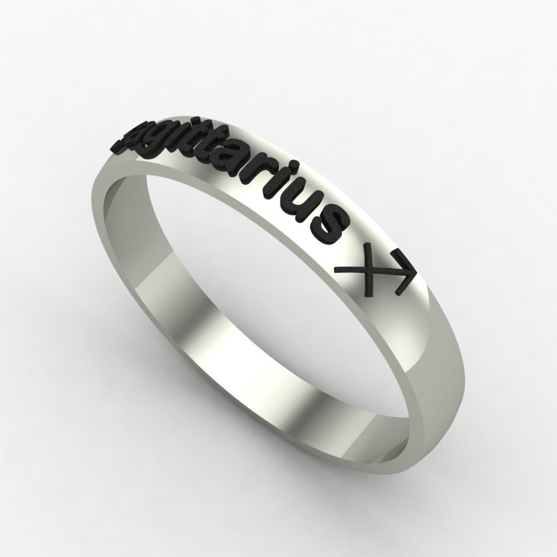 Sagittarius Zodiac Sign Ring
