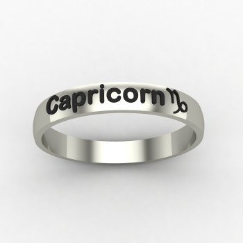 Capricorn Zodiac Sign Ring