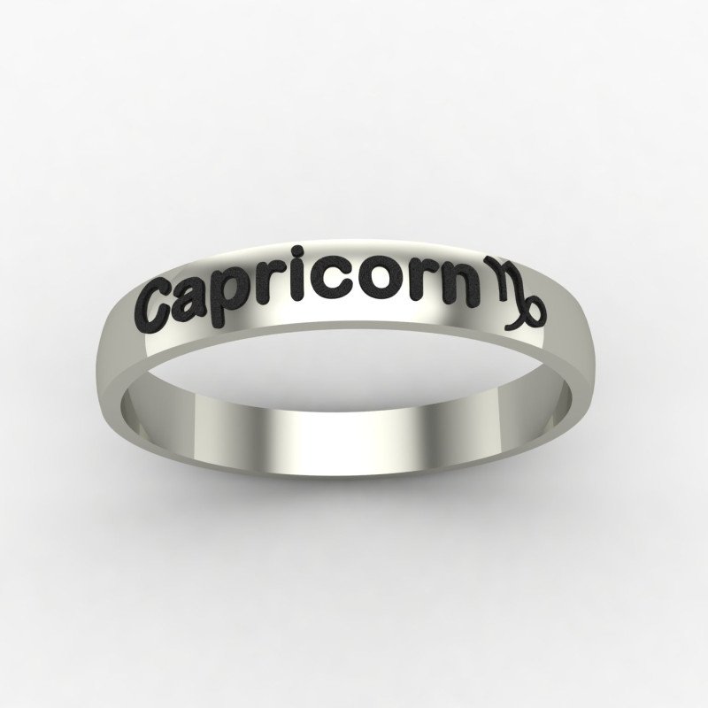 Capricorn Zodiac Sign Ring Capricorn Zodiac Sign Ring
