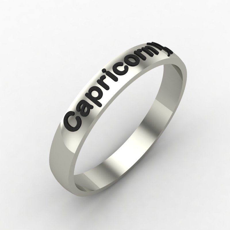 Capricorn Zodiac Sign Ring Capricorn Zodiac Sign Ring
