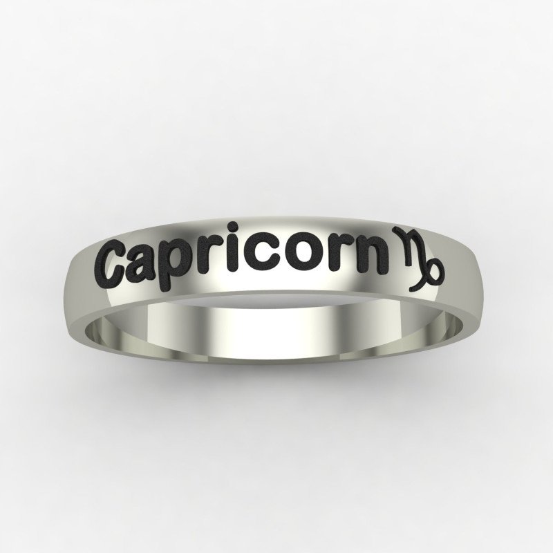 Capricorn Zodiac Sign Ring Capricorn Zodiac Sign Ring