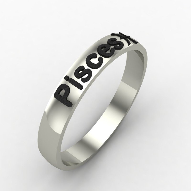 Pisces Zodiac Sign Ring