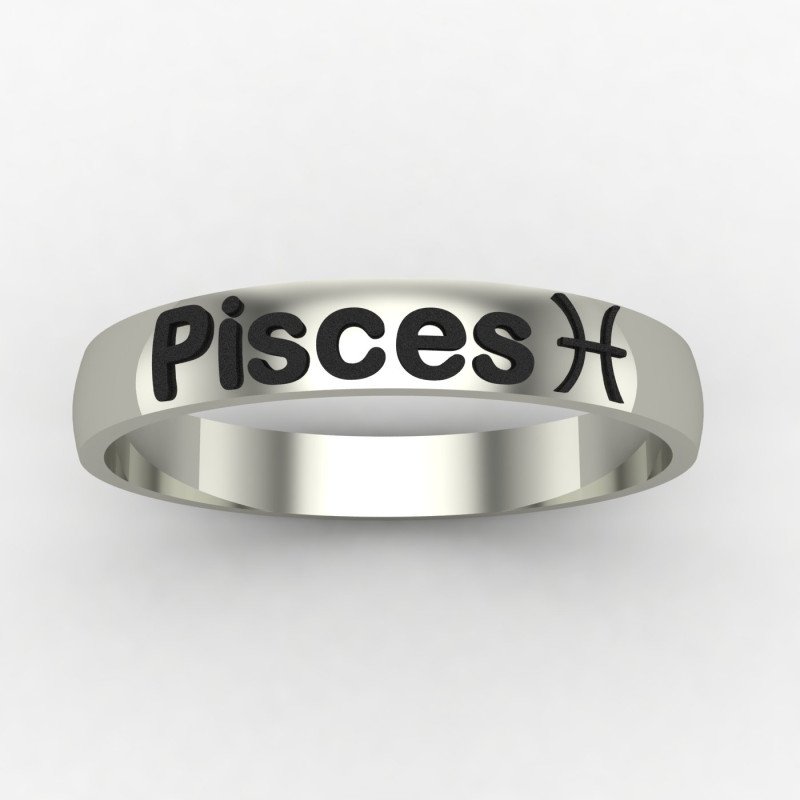 Pisces Zodiac Sign Ring