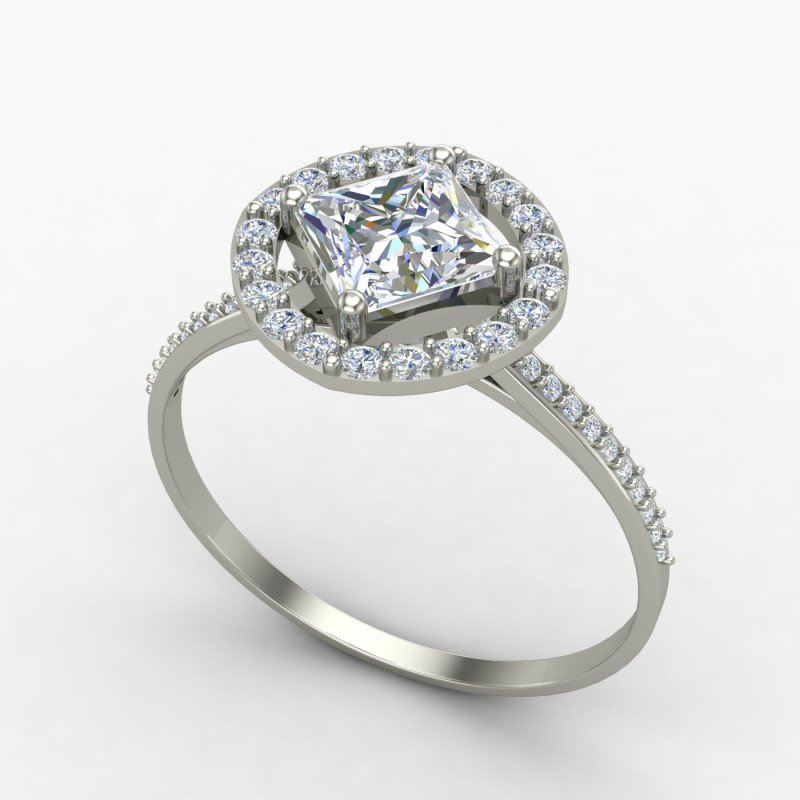 Princess Cut Solitaire Ring