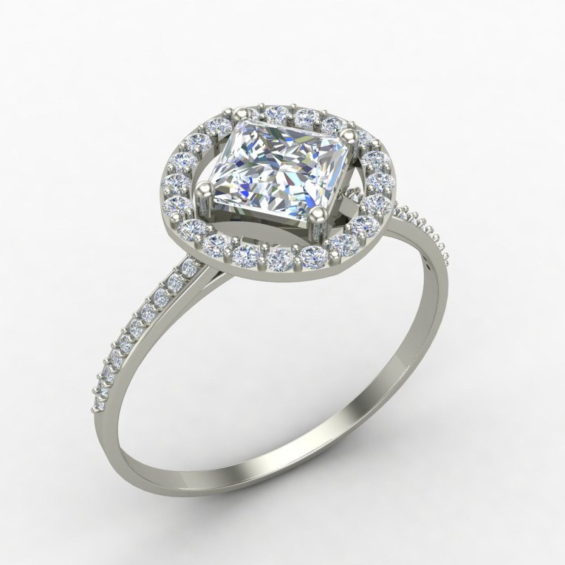 Princess Cut Solitaire Ring