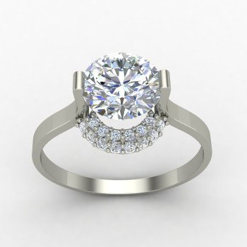 Affordable Silver Solitaire Ring