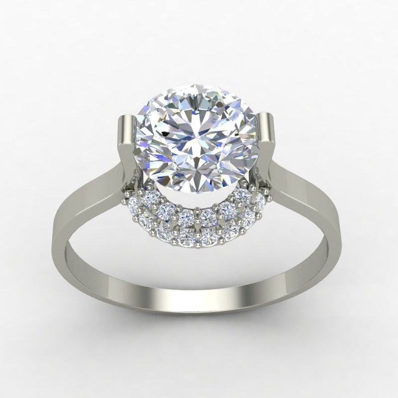 Affordable Silver Solitaire Ring