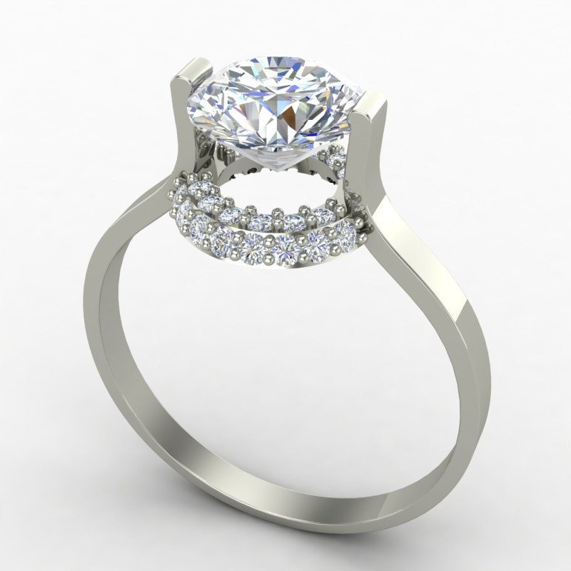 Affordable Silver Solitaire Ring