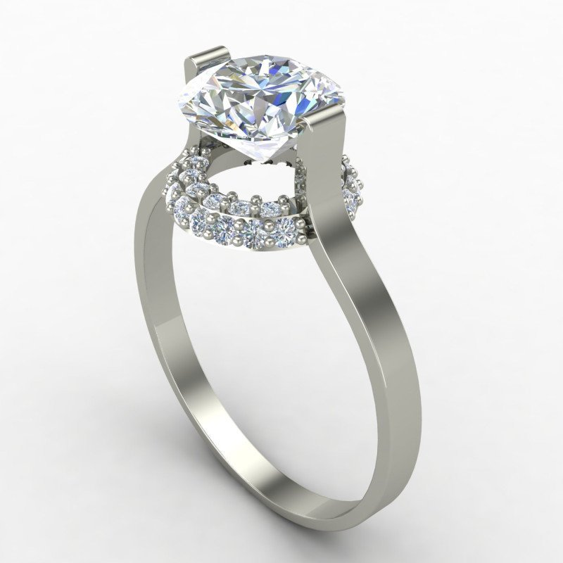 Affordable Silver Solitaire Ring