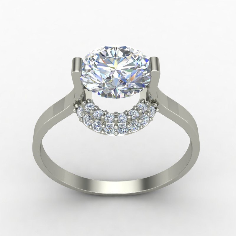 Affordable Silver Solitaire Ring