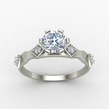 Silver Solitaire Ring for Wedding Proposal