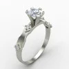 Silver Solitaire Ring for Wedding Proposal