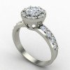 Silver Solitaire Ring with Round Cut Stone