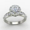 Silver Solitaire Ring with Round Cut Stone