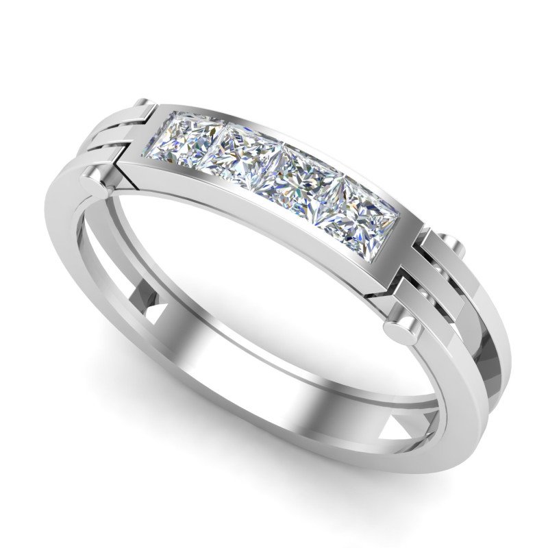 Princess Cut Band Ring Princess Cut Band Ring