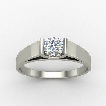 Silver Solitaire Engagement Ring Silver Solitaire Engagement Ring