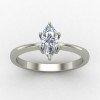 Marquise-Cut Diamond Solitaire Ring Marquise-Cut Diamond Solitaire Ring