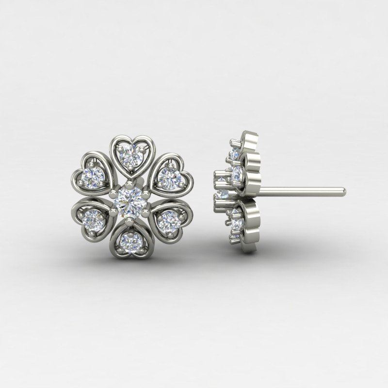 Silver Heart Earring