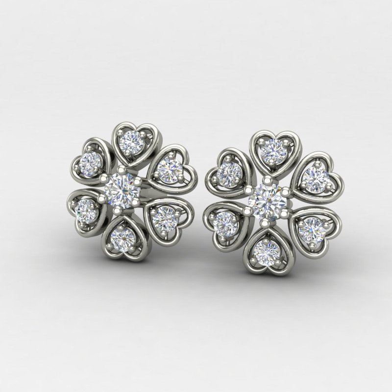 Silver Heart Earring