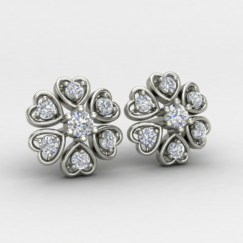 Silver Heart Earring