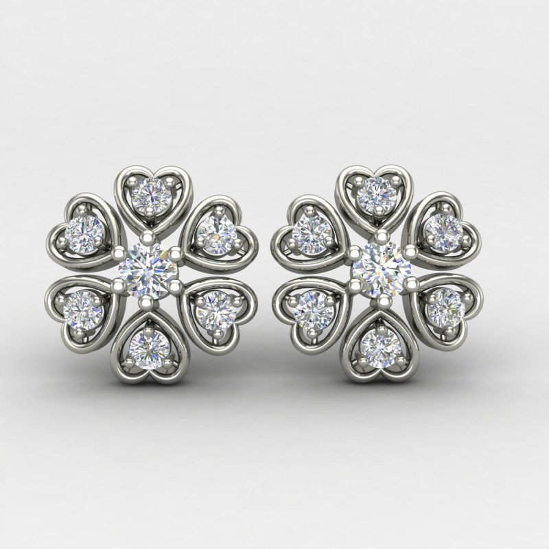 Silver Heart Earring