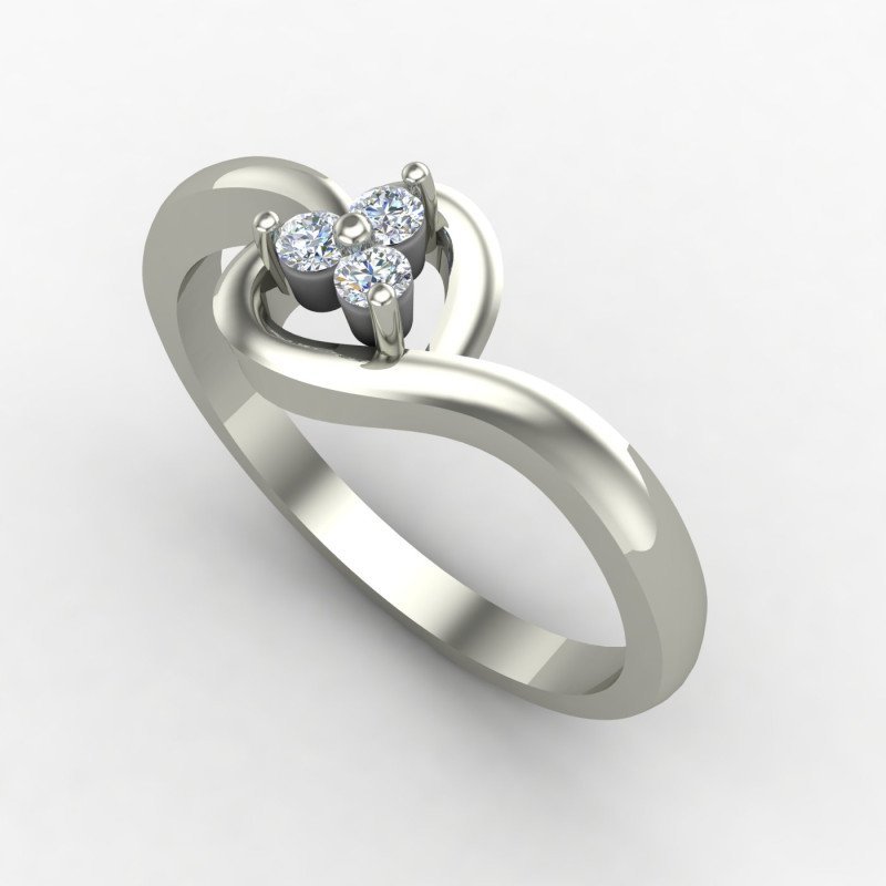 Heart Ring Silver Heart Ring Silver