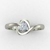 Heart Ring Silver Heart Ring Silver