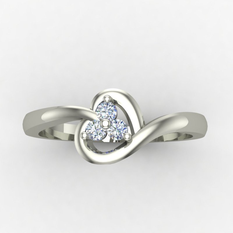 Heart Ring Silver Heart Ring Silver