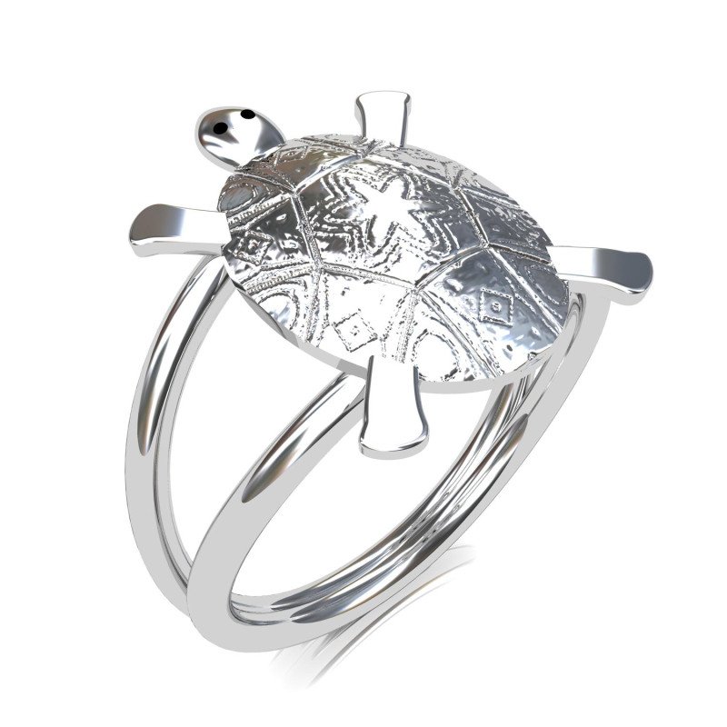 Silver Tortoise Ring