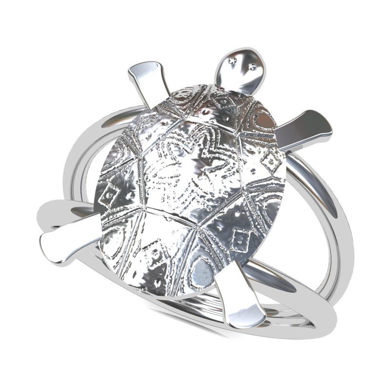 Silver Tortoise Ring