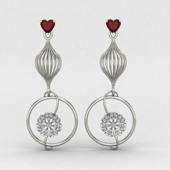 Bridal Silver Earring