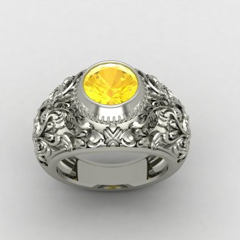 Silver Bridal Gents Ring