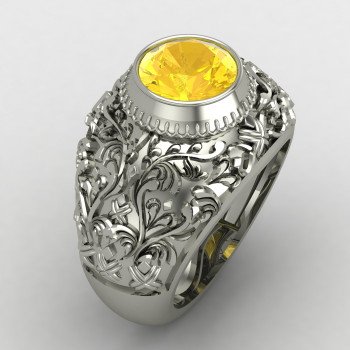 Silver Bridal Gents Ring
