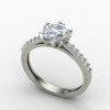 Silver Solitaire Ring with Cubic Zirconia Silver Solitaire Ring with Cubic Zirconia