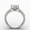 Silver Solitaire Ring with Cubic Zirconia Silver Solitaire Ring with Cubic Zirconia