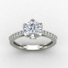 Silver Solitaire Ring with Cubic Zirconia Silver Solitaire Ring with Cubic Zirconia