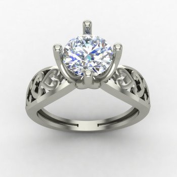 Solitaire Silver Ring