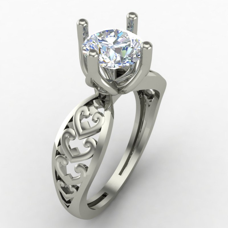 Solitaire Silver Ring